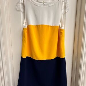Trina Turk Women’s Dress in Yellow, White, and Navy